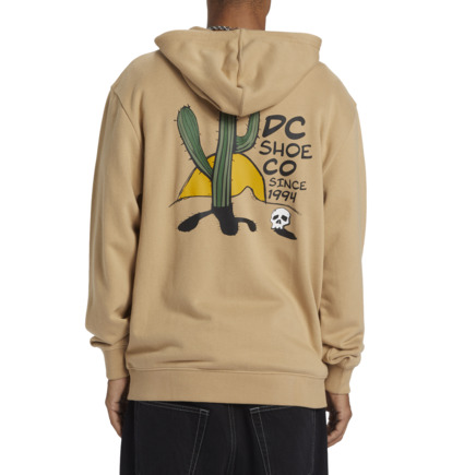 Mikina s Kapucnou DC Shoes Cactus Zip-Up Panske Hnedožltý | DC-4705193