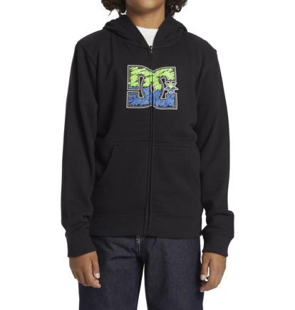 Mikina s Kapucnou DC Shoes DC Star Inline Zip-Up Detske Čierne | DC-7531469