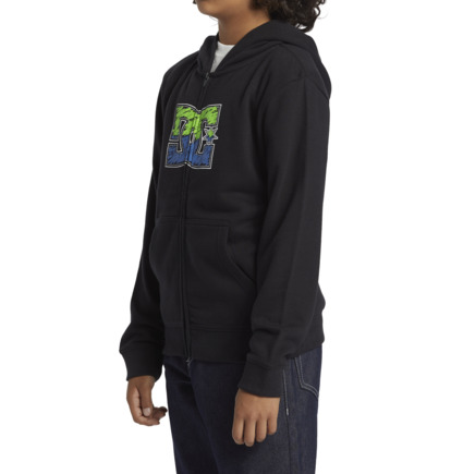 Mikina s Kapucnou DC Shoes DC Star Inline Zip-Up Detske Čierne | DC-7531469