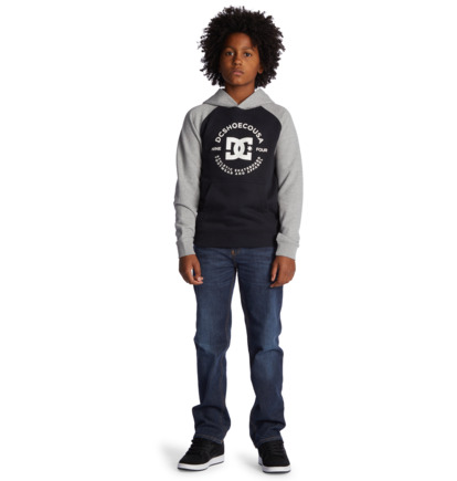 Mikina s Kapucnou DC Shoes DC Star Pilot Detske Čierne Siva | DC-3064815