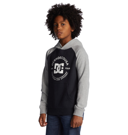 Mikina s Kapucnou DC Shoes DC Star Pilot Detske Čierne Siva | DC-3064815