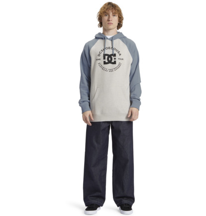 Mikina s Kapucnou DC Shoes DC Star Pilot Panske Biele Modre | DC-7054821