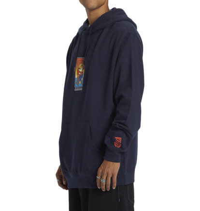 Mikina s Kapucnou DC Shoes Johns House Pullover Panske Námornícka Modrá | DC-5297041