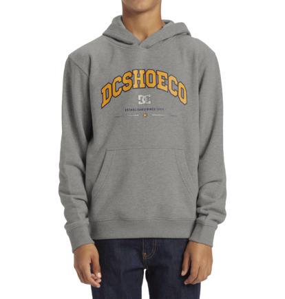 Mikina s Kapucnou DC Shoes Orientation Pullover Detske Siva | DC-6789012