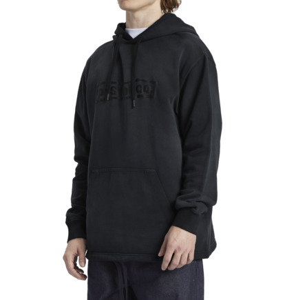 Mikina s Kapucnou DC Shoes Plume Pullover Panske Čierne Modre Svetlomodrá | DC-1237460