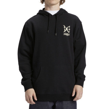 Mikina s Kapucnou DC Shoes Rocker Pullover Panske Čierne | DC-5407826