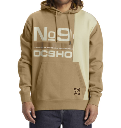 Mikina s Kapucnou DC Shoes Static 94 Pullover Panske Hnedožltý | DC-1695870