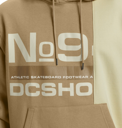 Mikina s Kapucnou DC Shoes Static 94 Pullover Panske Hnedožltý | DC-1695870