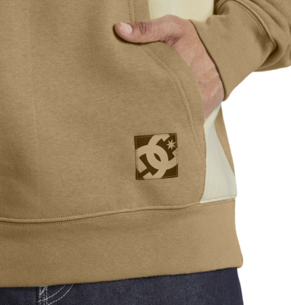 Mikina s Kapucnou DC Shoes Static 94 Pullover Panske Hnedožltý | DC-1695870