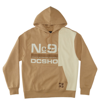 Mikina s Kapucnou DC Shoes Static 94 Pullover Panske Hnedožltý | DC-1695870