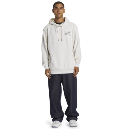 Mikina s Kapucnou DC Shoes The Classic Pullover Panske Biele | DC-9048126