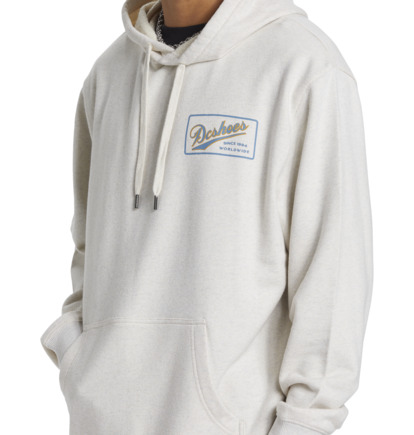 Mikina s Kapucnou DC Shoes The Classic Pullover Panske Biele | DC-9048126