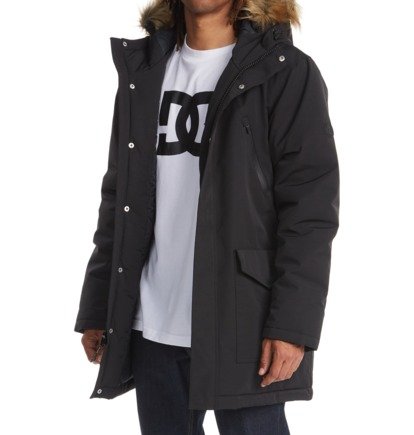 Parka DC Shoes Bamberg Water-Resistant Panske Čierne | DC-1594673