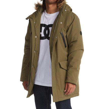 Parka DC Shoes Bamberg Water-Resistant Panske Tmavo Zelene | DC-3750496