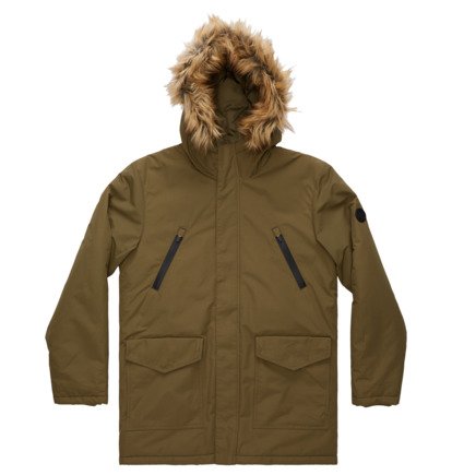 Parka DC Shoes Bamberg Water-Resistant Panske Tmavo Zelene | DC-3750496