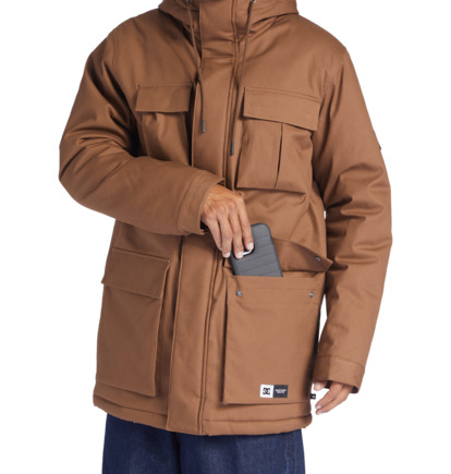 Parka DC Shoes Maybury Panske Hnede | DC-9710458