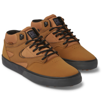 Skate Topanky DC Shoes Kalis Vulc Mid Panske Čierne Hnede | DC-4639021