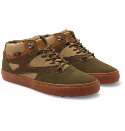 Skate Topanky DC Shoes Kalis Vulc Mid Panske Hnede Čokoláda | DC-8953421