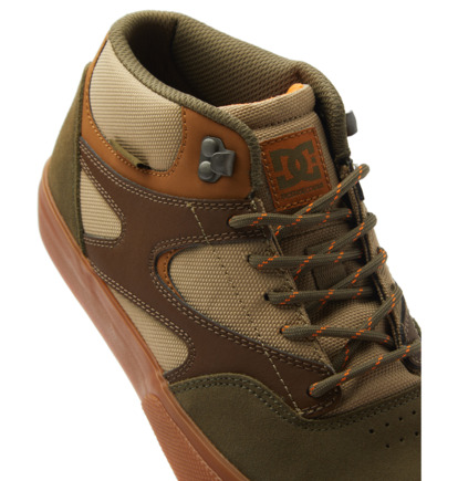 Skate Topanky DC Shoes Kalis Vulc Mid Panske Hnede Čokoláda | DC-8953421