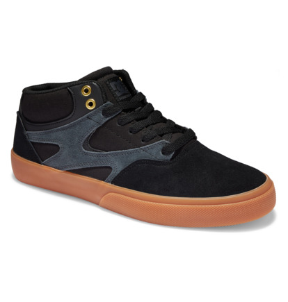 Skate Topanky DC Shoes Kalis Vulc Mid S Panske Čierne | DC-8372904