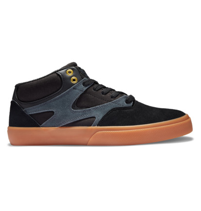 Skate Topanky DC Shoes Kalis Vulc Mid S Panske Čierne | DC-8372904