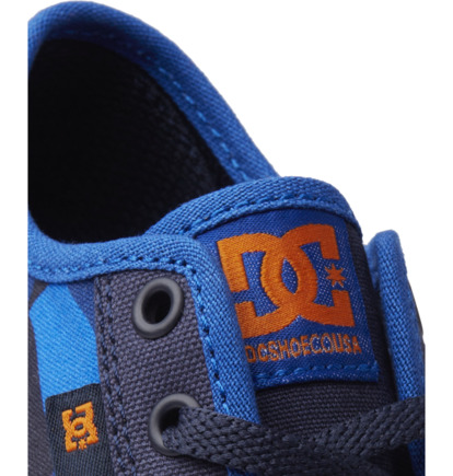 Skate Topanky DC Shoes Manual Detske Modre Oranžové | DC-9216308