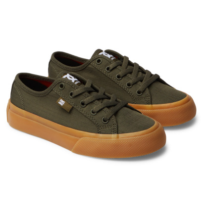 Skate Topanky DC Shoes Manual Detske Olivovo Zelená | DC-8674913