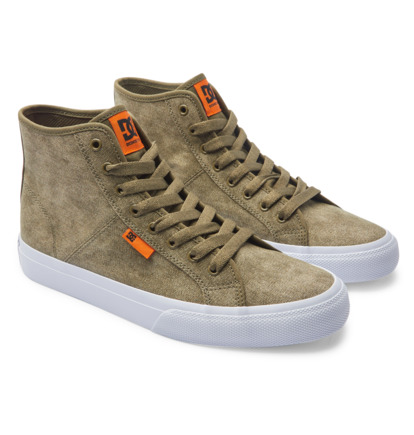 Skate Topanky DC Shoes Manual High-Top Panske Olivovo Zelená | DC-4613057