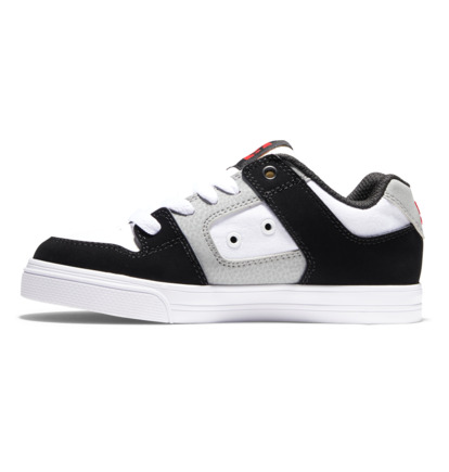 Skate Topanky DC Shoes Pure Detske Biele Čierne Červené | DC-9215436