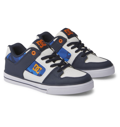 Skate Topanky DC Shoes Pure Elastic Detske Modre Oranžové | DC-3294671