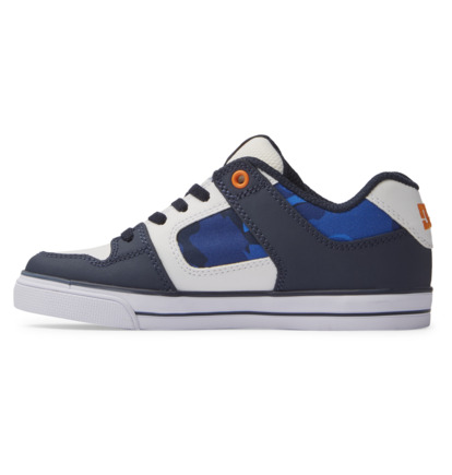 Skate Topanky DC Shoes Pure Elastic Detske Modre Oranžové | DC-3294671