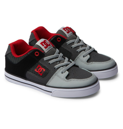 Skate Topanky DC Shoes Pure Elastic Detske Červené Siva | DC-8395714