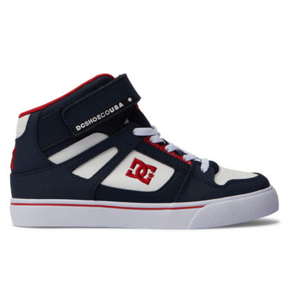 Skate Topanky DC Shoes Pure High-Top EV Detske Námornícka Modrá Červené | DC-4298371