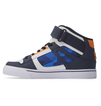 Skate Topanky DC Shoes Pure High-Top EV Detske Modre Oranžové | DC-3605984