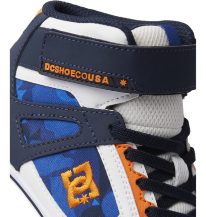 Skate Topanky DC Shoes Pure High-Top EV Detske Modre Oranžové | DC-3605984