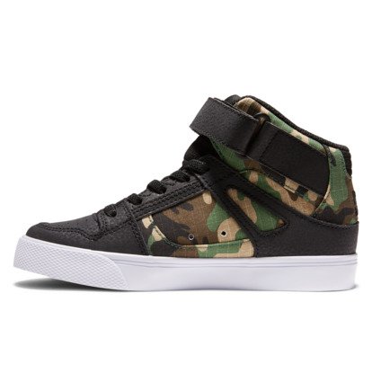 Skate Topanky DC Shoes Pure High-Top EV Detske Čierne Maskacove | DC-4951362