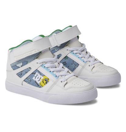 Skate Topanky DC Shoes Pure High-Top EV Detske Tmavo Modre | DC-7042893