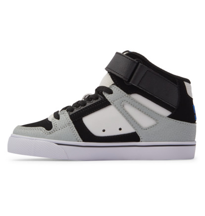 Skate Topanky DC Shoes Pure High-Top EV Detske Biele Siva Modre | DC-3460289