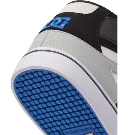 Skate Topanky DC Shoes Pure High-Top EV Detske Biele Siva Modre | DC-3460289