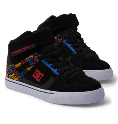 Skate Topanky DC Shoes Pure High-Top EV Detske Čierne Červené | DC-3658247