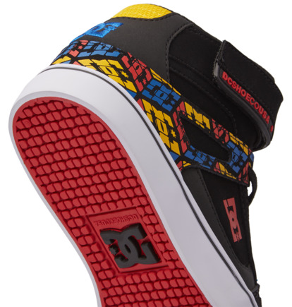 Skate Topanky DC Shoes Pure High-Top EV Detske Čierne Červené | DC-3658247