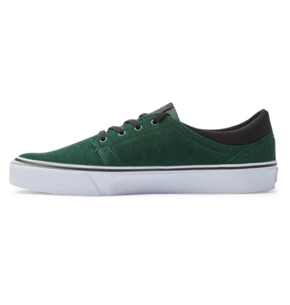 Skate Topanky DC Shoes Trase Suede Panske Tmavo Zelene | DC-1574026