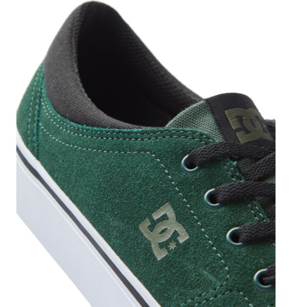 Skate Topanky DC Shoes Trase Suede Panske Tmavo Zelene | DC-1574026