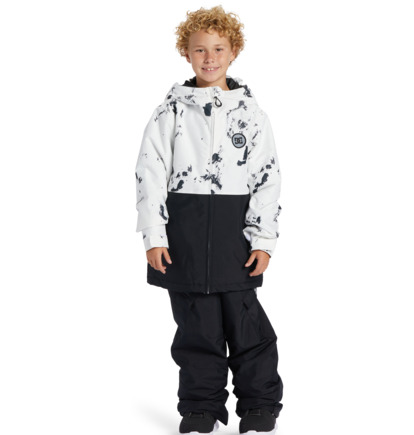 Snowboardové Bundy DC Shoes Basis Print Technical Detske Biele Maskacove | DC-4723015