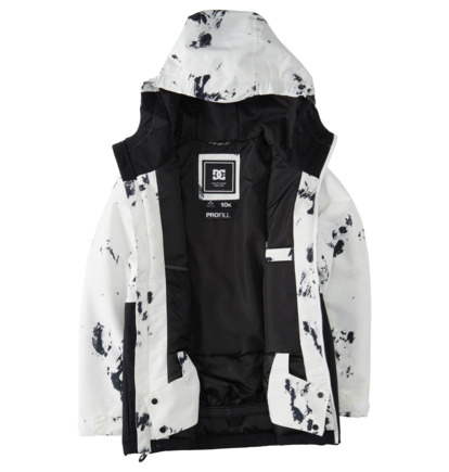 Snowboardové Bundy DC Shoes Basis Print Technical Detske Biele Maskacove | DC-4723015