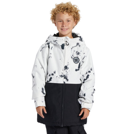 Snowboardové Bundy DC Shoes Basis Print Technical Detske Biele Maskacove | DC-4723015