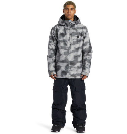 Snowboardové Bundy DC Shoes Basis Print Technical Panske Siva | DC-0356412