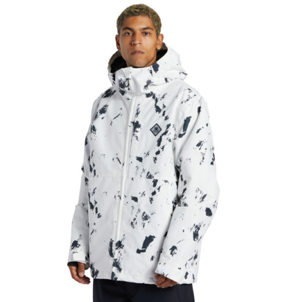 Snowboardové Bundy DC Shoes Basis Print Technical Panske Biele Maskacove | DC-5842071