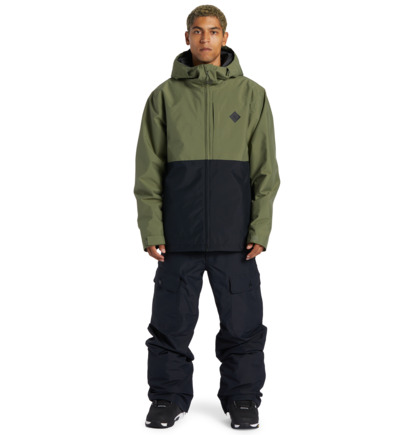 Snowboardové Bundy DC Shoes Basis Technical Panske Zelene | DC-4102785