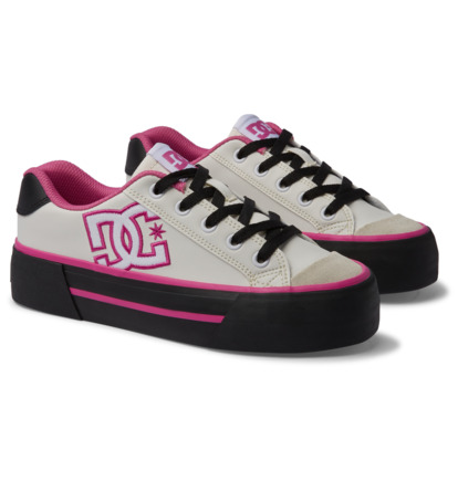 Tenisky DC Shoes Chelsea Platform Damske Biele Čierne Ruzove | DC-6740582